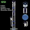 Bang Grace Crystal Cane bleu double Honeycomb + splashguard