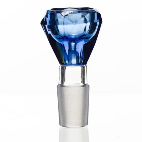 Manga Graça de Vidro do diamante de corte, cor azul