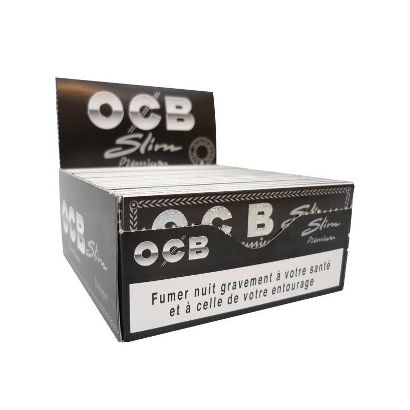 Boite ocb slim premuim pas chère, feuilles à rouler ocb slim vente