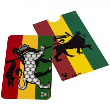 Lion rasta colors and Green, Yellow, and Red to decorate this grinder card