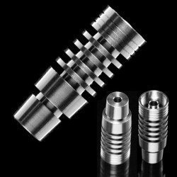 Titanium domeless nail male for smoking oil and bho