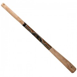 Didgeridoo bemalt aborigen en fusta de teca 130cm