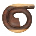 Didgeridoo Spirale en bois dur (feuillus) accordé en FA