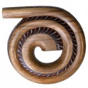 Didgeridoo Spirale en bois dur (feuillus)