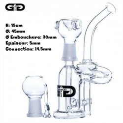 Bubbler Recycler Saxo Grace Glass