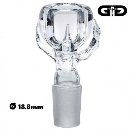 Clear bowl made by Grace Glass