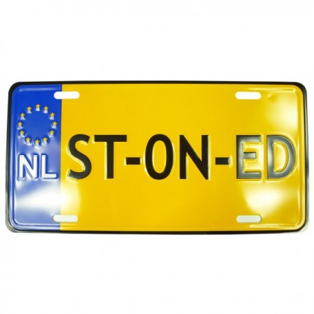 Replica license plate Dutch