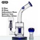 Superbe bubbler Grace Glass avec douille, dome et clou en verre