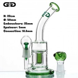 Bubbler Grace Glass Falcon vert