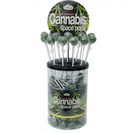 Lollipops with a tasty cannabis flavour