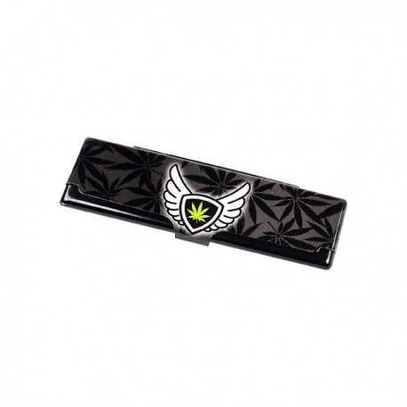 Etui métallique pour feuilles slim Peace cannabis