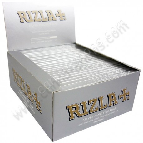 Boite de feuilles Rizla silver, des feuilles slim ultra fines