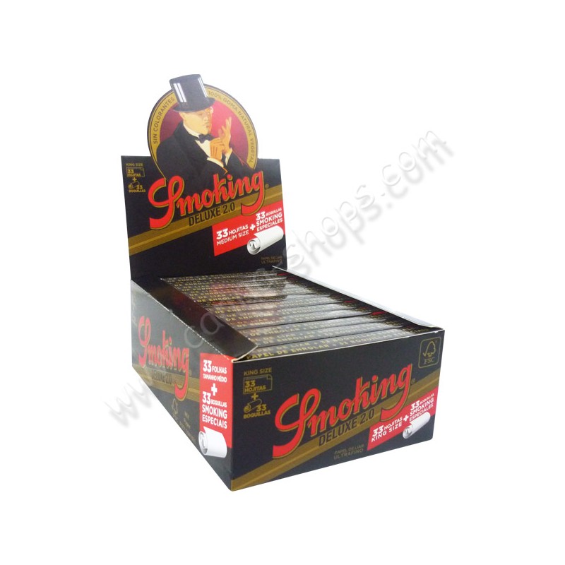 Pack Fumeur Smoking EveryDay BoX à rouler + 1 boite de feuille slim + 1  boite Tips + Rouleuse Cone + 3 Briquets Tempête