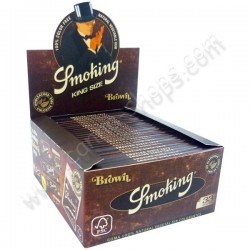 Smoking brown slim, papier naturel et non blachi