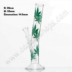 Green Leaf Hangover Glass Bong