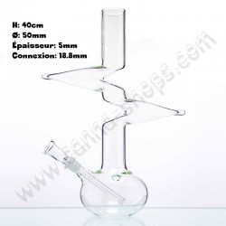 Zig Zag Glass bong