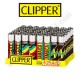 Briquets Clipper Rastafari par lot de 4