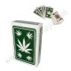 Jeu de cartes avec des feuilles de Cannabis