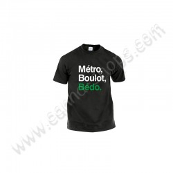 T-Shirt Métro, Boulot, Bédo schwarz