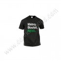 Camiseta Negra Métro, Boulot, Bédo