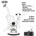 Grace Glass Ball Recycler Black