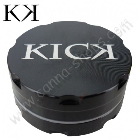 Grinder Kick 2 parties 40mm métal noir anodisé