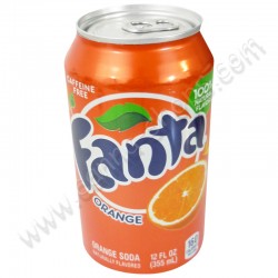 Lata de bebida Fanta Orange