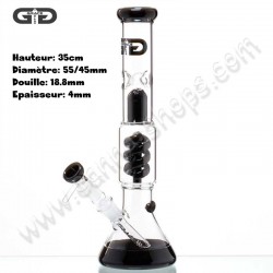 Bong Grace espiral percolador negro