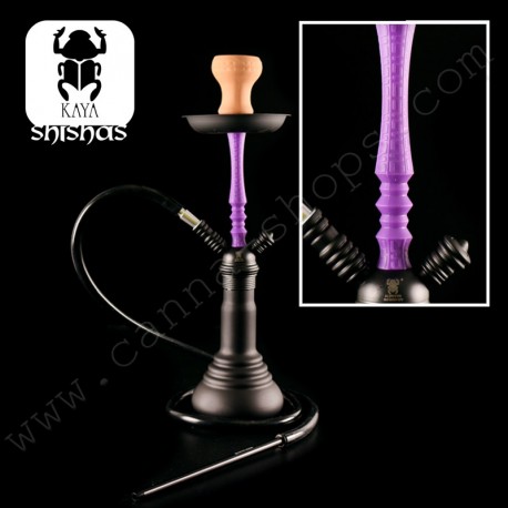 Kaya Shisha Frosted Zwart - Purper