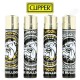 Clipper The Bulldog Amsterdam Gold & Silver, lot de 4 briquets Clipper