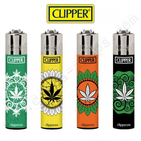 Clipper Leaf Emblême, lot de 4 briquets CLipper