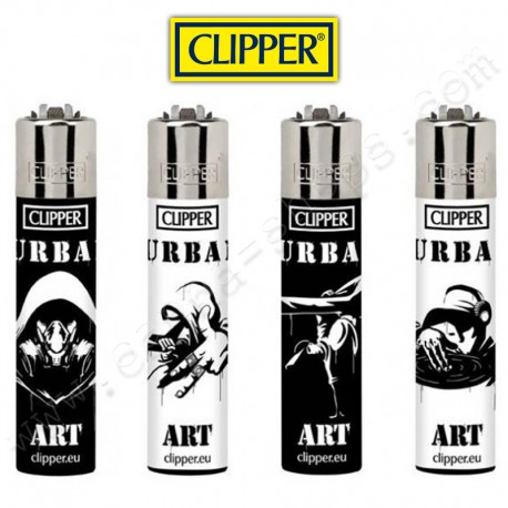 Lot de 4 briquets Clipper Urban Art