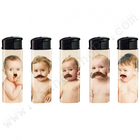 Electronic Lighters Babies Moustache