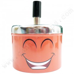Cendrier poussoir Happy Smiley