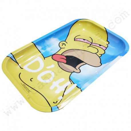 Plateau en métal pour fumeurs Homer DOH