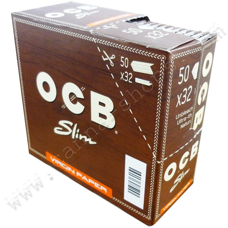 OCB roll kit slim virgin 32 feuilles filtres plateau