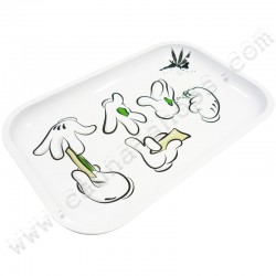 Metal Rolling Tray Mickey Hands