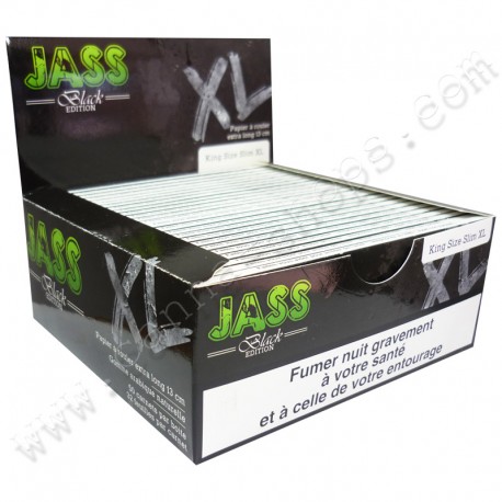 JASS SLIM BLACK Edition Lot de 10 Carnets de 32 Feuilles à rouler 