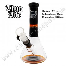 Thug Life Black Fire Bong