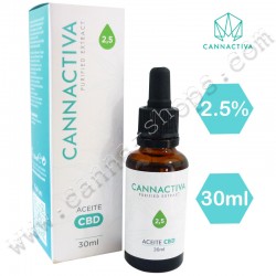 Huile de CBD purifiée Full Spectrum 2.5% - 30ml