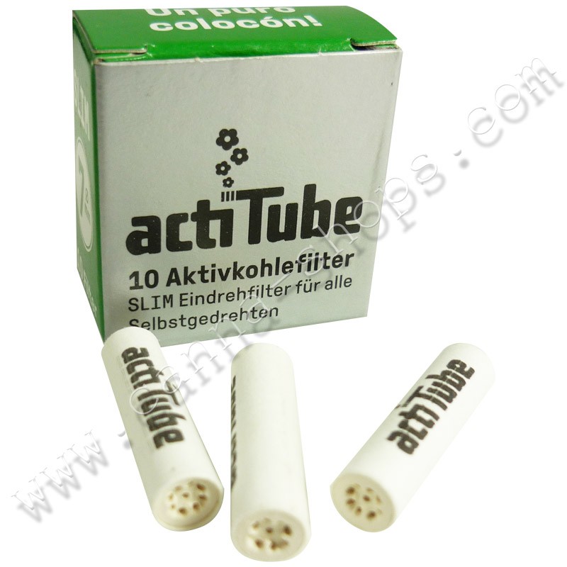 actiTube slim activated charcoal filters, 50pcs, 7,90 €