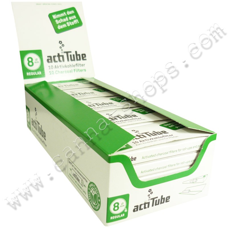 actiTube Aktivkohlefilter 8mm Inhalt 100 Filter - Cigarette Filters -  Cigarette Accessories - Products