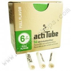 Actitube slim filters 7mm box 10 pcs - Canna-Shops