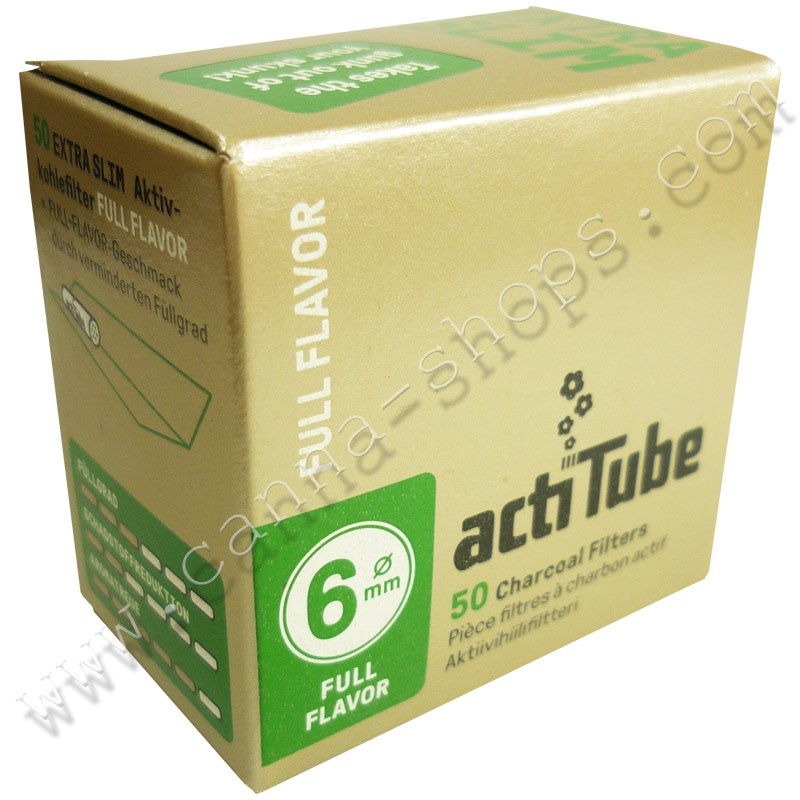 actiTube Filtre à charbon actif fin 7,1 mm (2 x 50) 