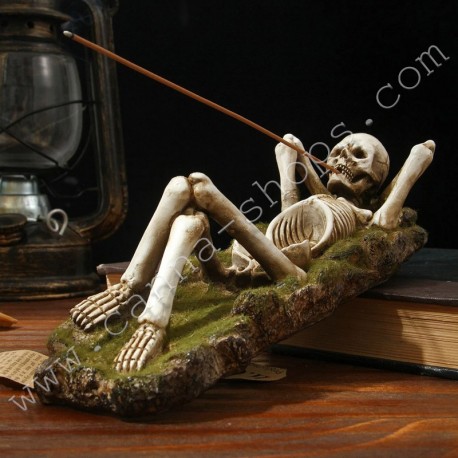 skeleton incense holder