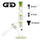 Bang Grace Glass Big Cane Green Barrel double percolateur