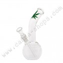 Bang en verre Small leaf Bouncer