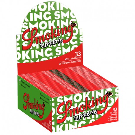 Boite de Smoking Supreme slim - 50 carnets de feuilles à rouler format slim