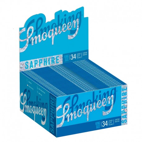 Smoqueen Sapphire Slim Box 50 Booklets