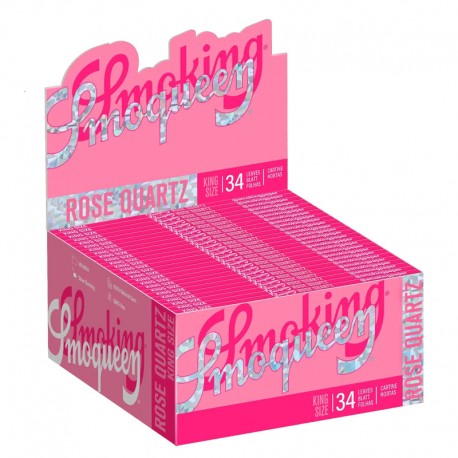 Boîte 50 carnets Smoqueen Rose Quartz by Smoking